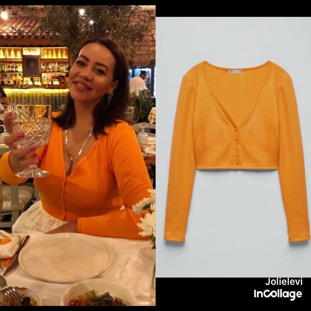 ZARA RIBBED CROPPED JACKET Size M